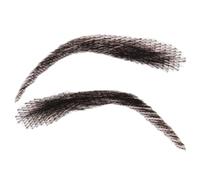 False Eyebrows - Crochet Reusable, Faux Eyebrows, Adhesive Browpair, Cosmetic Enhancement Function, Lightweight Breathable Human Hair Accessory | Browcover for Daily Wear Holiday Costume Make