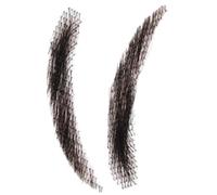 False Eyebrows - Handmade Real Hair Brows, Maquillaje Crochet Negro Reusable, Breathable Fake Facial Toupee | Apliques cosméticos ligeros, Teatro Cosplay Party Everyday Arc Replacement Enhancements