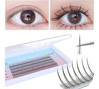 False Eyelashes Individual Lashes 8/9/10/11/12mm Single Cluster Eyelash Extension Supplies Eyelashes Natural Look Health Fake Wispies Eyelashes