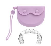 False Teeth Container, Denture Storage Bag - Portable Case, Retainer Container Case | Convenient And Hygienic For Dentures, Retainers, Mouthguards, Appliances, Travel, Home Use, Bathroom, Bedroom