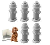 Falso bolardo de fuego para perros orinar | Poste de marcado orinario 5X para espacios interiores, inodoro portátil para cachorros, uso interior y exterior (hogar, césped, jardín)