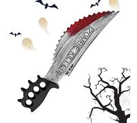 Falso Cuchillo Halloween | Cortador Realista con Sangre - Juguete De Miedo para Decoración Cine Broma rol Teatro Casa Encantada