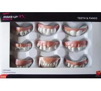 Falso Dientes And Fangs Disfraz Hombre Mujer Dientes de Vampiro & Colmillo Set