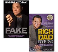 FALSO: Dinero falso, maestros falsos, activos falsos y padre rico, padre pobre de Robert T. Kiyosaki, colección de 2 libros