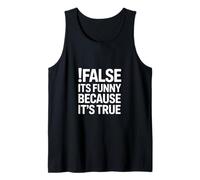 Falso Gracioso Diciendo Su Verdadero Humor Sarcástico Camiseta sin Mangas