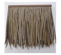 Falso Ladrillo De Paja Rollo De Hierba De Palma Simulada Hierba Artificial De Plástico Decoración Furry Thatched Roof Tile PE Fire Retardant Material(Yellow b,30pcs)