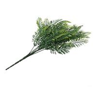 Falso para follaje de hojas para arreglos de arbustos para el hogar, oficina, jardín, decoración al aire libre con textura de plástico verde realista y forma natural (hierba persa)