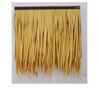 Falso Rollo De Paja De Palma De Simulación De Teja De Paja Protección Ambiental PE Plástico Paja Techo De La Casa De Madera Decoración 0.5X0.5m(1.64X1.64ft)(Yellow c,20pcs)