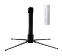 Faltbarer Instrumentenständer | Tragbarer Notenhalter aus Stahl | Kompaktes, stabiles 4-Bein-Stativ | Für Flöte, Clarinete, Saxofón, Blockflöte - ideal für Übung, Probe, Zuhause, Reisen, Schule und