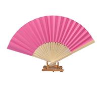Faltfächer - Decorativer Faltfächer | Vintage Handfächer aus Seide mit Rahmen | Charmanter, eleganter Retro Ventilador (20,3 cm) für Frauen, Mädchen, Tanz, Cosplay, Hochzeit, Decoración de fiesta