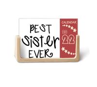Faly Love Bless Best Sister Quotes 2022 Calendario de escritorio Planificador de 12 meses