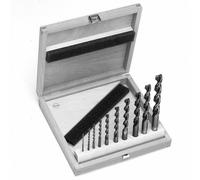 FAMAG 1594.510 Broca Espiral De Madera HSS-G, 10 Piezas En Caja De Madera.