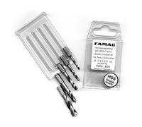 FAMAG 1596.805 Holzspiralbohrer-Bits Corto Hss-G 5-teilig, Ø 3 , 4 , 5 , 6 , 8