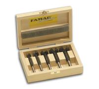 FAMAG 1663.606 BORMAX³, Juego De Brocas Forstner En Caja De Madera, 6 Piezas