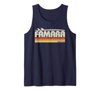 Famara Lanzarote Canarias - Paraíso Surf Retro Camiseta sin Mangas, Hombre, Azul Marino, XL