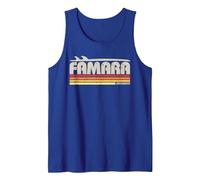 Famara Lanzarote Canarias - Paraíso Surf Retro Camiseta sin Mangas, Hombre, Azul Real, XL