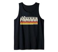 Famara Lanzarote Canarias - Paraíso Surf Retro Camiseta sin Mangas, Hombre, Negro, XL