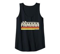 Famara Lanzarote Canarias - Paraíso Surf Retro Camiseta sin Mangas, Mujer, Negro, XL
