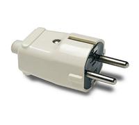 FAMATEL 1101 - Clavija Schuko 4,8mm TT 16A-250V Blanco