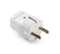 Famatel 1103 - Clavija con toma tierra lateral 16a-250v blanco