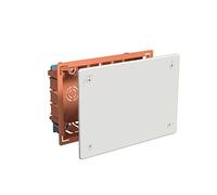 FAMATEL - Caja empotrar | Tapa con tornillos | Sin conos | 115x175x45 | Naranja