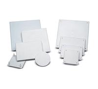 FAMATEL - Tapa de caja de empotrar | Con tornillos | 250x250 mm | Gris