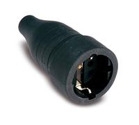 FAMATEL 257 - Base móvil Schuko TT 16A-250V 100% Goma IP-44 Negro