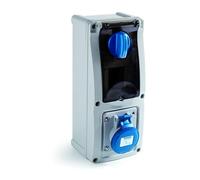 FAMATEL 26310 - Base interblocante superficie DIN 3P 230V32A IP54 vertical