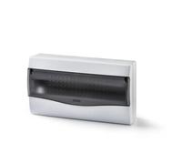 Famatel 3618 - Caja superficie 18 elementos puerta transparente