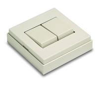 Famatel 5003-B - Doble conmutador 10a-250v blanco nieve