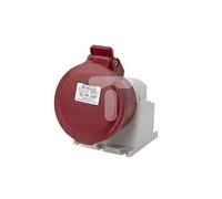Famatel 8429760273929 Stand Socket 32A 5P 400V Red IP44 ECO SpeedPRO 23397