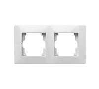 Famatel 9120 Marco Doble | Serie Habitat 15 | Fácil instalación | Alta estanqueidad del Producto | Blanco, Normal