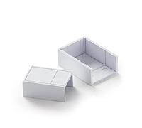 FAMATEL - Accesorio para minicanales | 10 x 20 mm | 5 unidades | Gris, Blanco