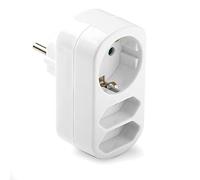 Famatel - Adaptador Enchufe Triple | TT | 16A | 250V