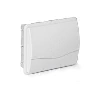 FAMATEL - Armario Nuova empotrar | IP40 | 8-10 elementos | 188 x 230 x 55 mm | Puerta opaca | Gris, blanco