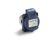 FAMATEL - Base empotrar IP54 | 2P+TTL | 16A | 250V | Azul