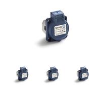 FAMATEL - Base empotrar IP54 | 2P+TTL | 16A | 250V | Azul (Paquete de 4)