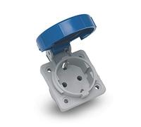 FAMATEL - Base empotrar | IP67 | 2P+TTL | 16A | 250V | Azul