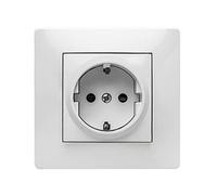 FAMATEL - Base | Enchufe de empotrar | Serie Habitat 15 | Fácil instalación | Alta estanqueidad del producto | Protección Infantil | TT | 16A | 250V | Blanco