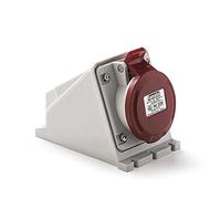 FAMATEL - Base superficie IP44 | 3P+N+T | 16A | 380-415V | Rojo