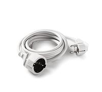 FAMATEL - Cable alargador blanco | 2 metros | Corriente para Exteriores | Protección Infantil | Blanco