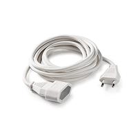 FAMATEL - Cable alargador blanco | 2 metros | Protección Infantil | Con una alta flexibilidad y resistencia | 10A | 250V | Blanco