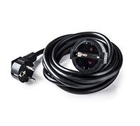 FAMATEL - Cable alargador negro | 3 metros | Corriente para Exteriores | Protección Infantil | Con una alta flexibilidad y resistencia | Negro