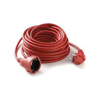 FAMATEL - Cable alargador rojo | 10 metros | Corriente para Exteriores | Protección Infantil | Con una alta flexibilidad y resistencia | TT | 16A | 250V | Rojo