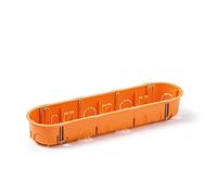 FAMATEL - Caja empotrar para mecanismos | Cuádruple | 67x45 mm | Naranja