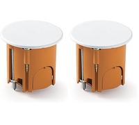 FAMATEL - Caja empotrar para punto de luz | Paredes Huecas | 40 x 39mm (Paquete de 2)