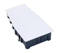 FAMATEL - Caja empotrar | Tapa con tornillos | Sin conos | 115x115x45 | Naranja (Paquete de 4)
