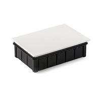 FAMATEL - Caja estanca IP30 | Tapa con garras | Sin conos | 100x100x55 | Gris