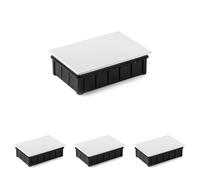 FAMATEL - Caja estanca IP30 | Tapa con garras | Sin conos | 205x137x60 | Gris (Paquete de 4)