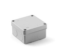 Famatel - Caja estanca IP55 | Tapa a presión | Sin conos | 100x100x55 | Gris